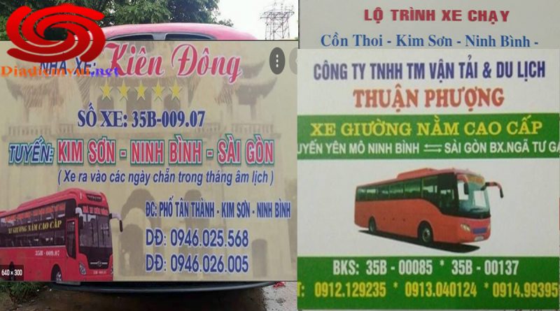 Những nhà xe đi Ninh Bình từ BX Ngã tư Ga